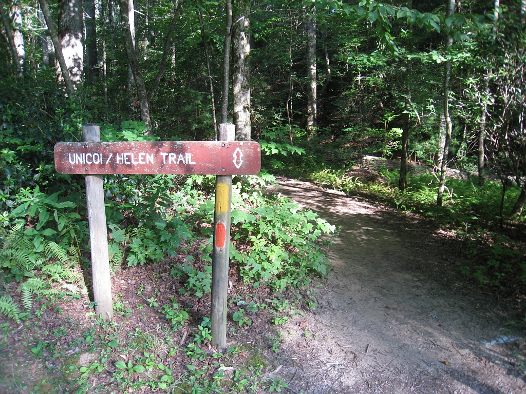 Helen to Unicoi 2010 0390.jpg - The trail from Helen Georgia to the lodge at Unicoi State Park makes a fun six mile run. July 2010 and 90 degrees makes it a little bit more of a workout.